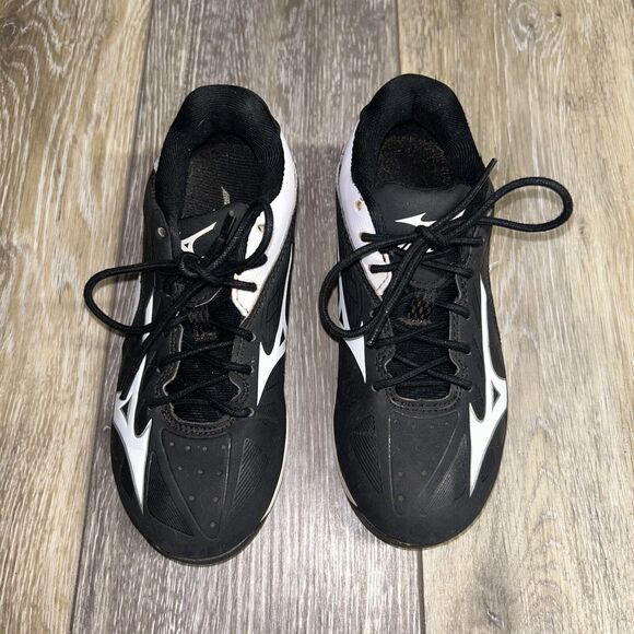 Mizuno 9 Spike Adv Franchise 8 Baseball Cleats Youth Size 12 Black Shoes 320507 - Picture 4 of 11